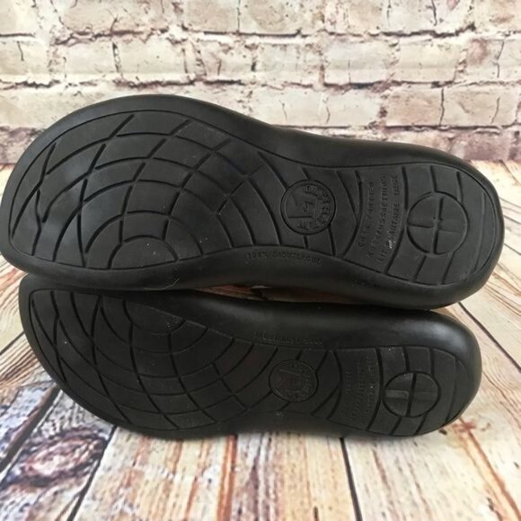 Mephisto Agacia Brown Tan Nubuck Leather Thong Sandals Sz 7 (37) - Picture 6 of 6